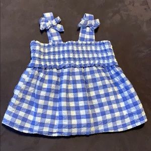 Cat & Jack Blue & White Toddler Tank Top